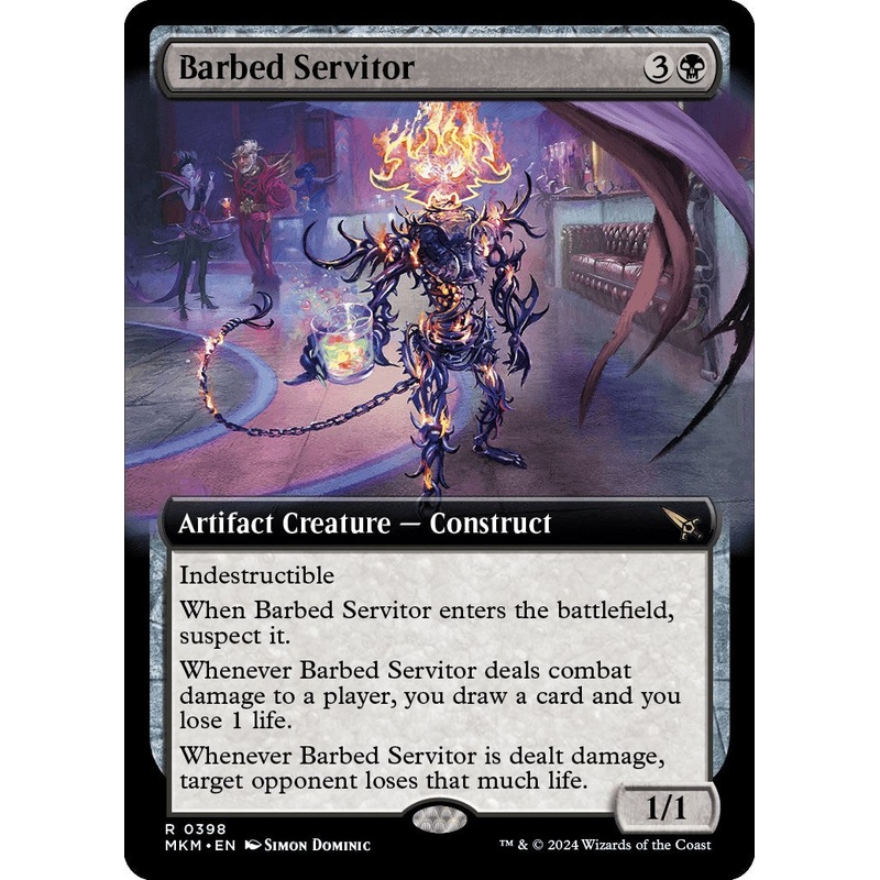 Barbed Servitor (Extended Art) [MKM - 398]