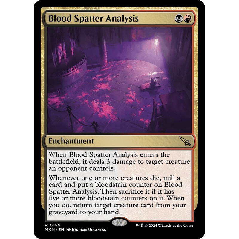 Blood Spatter Analysis [MKM - 189]