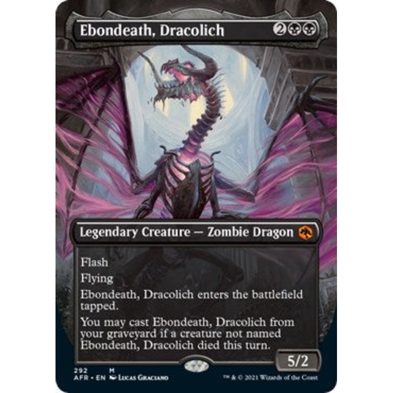 Ebondeath, Dracolich (Borderless) [AFR - 292]