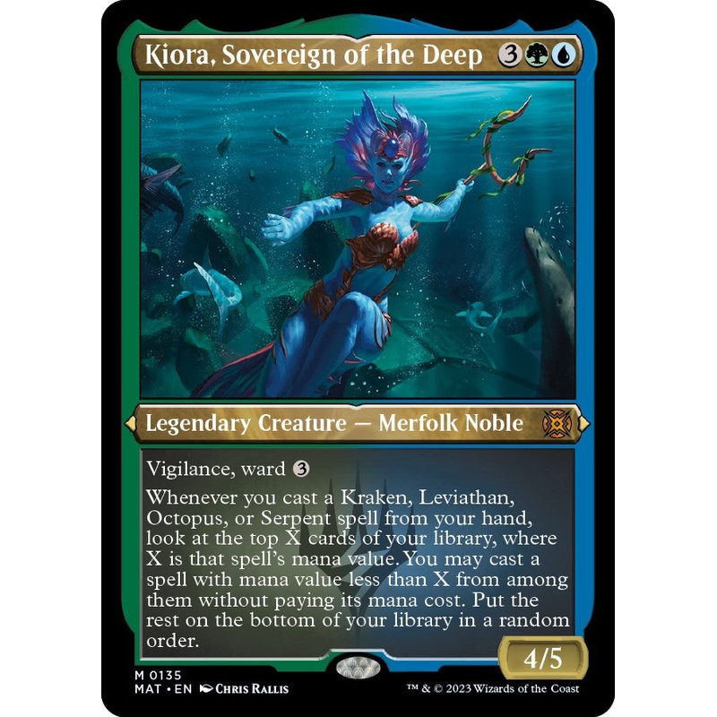 Kiora, Sovereign of the Deep (Foil Etched) [MAT - 135]