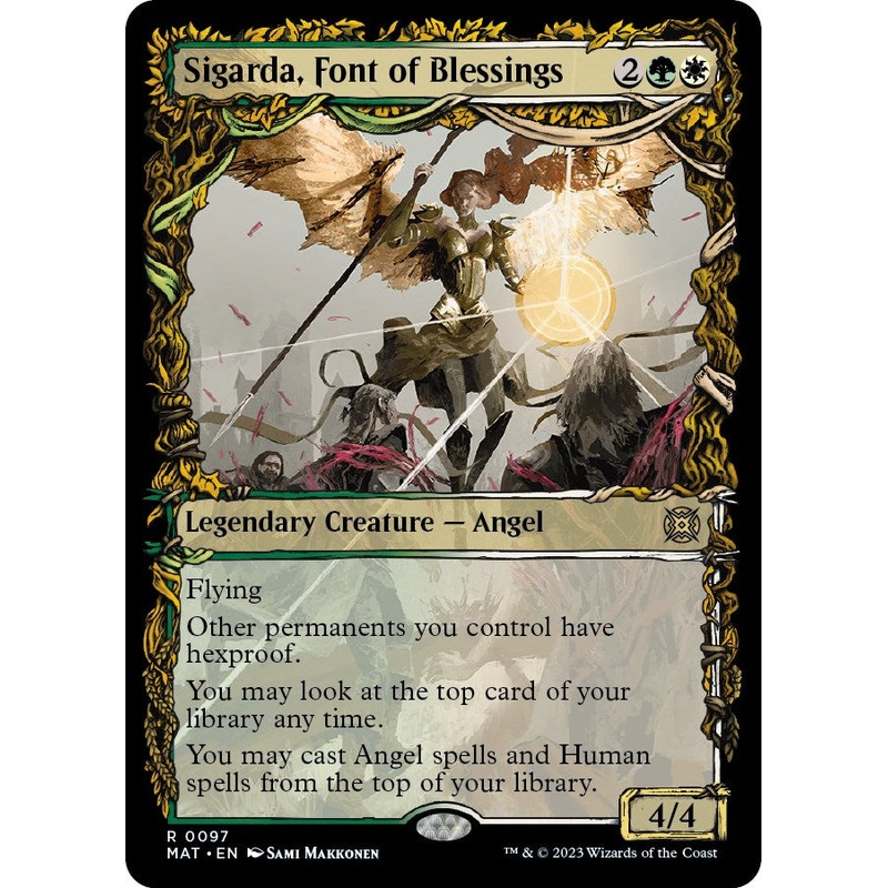 Sigarda, Font of Blessings (Showcase) [MAT - 97]
