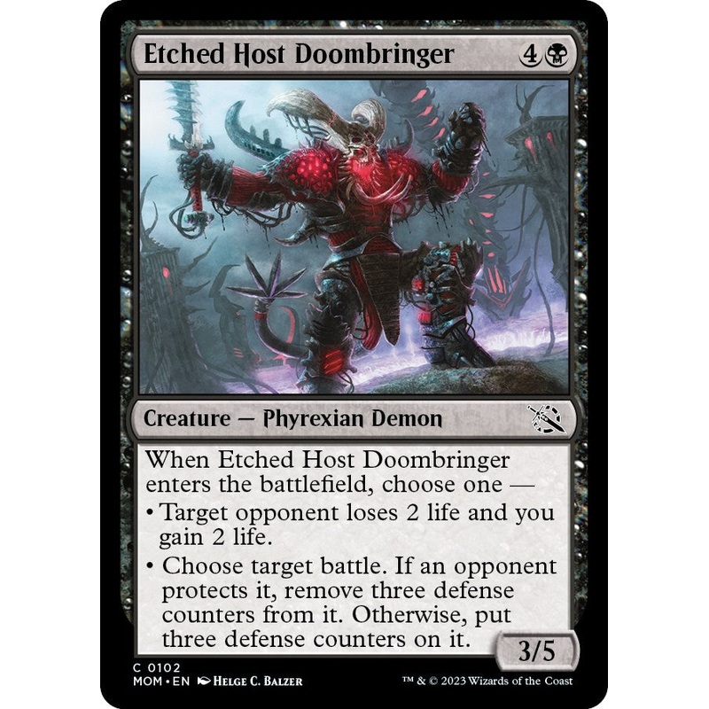 Etched Host Doombringer [MOM - 102]