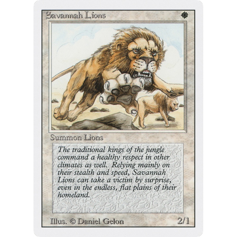 Savannah Lions (3ED-) - Revised Edition
