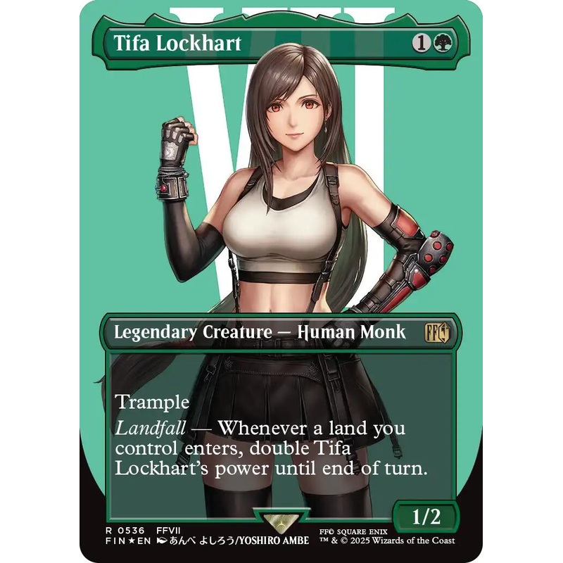 Tifa Lockhart (Borderless) (Surge Foil) [FIN - 536]