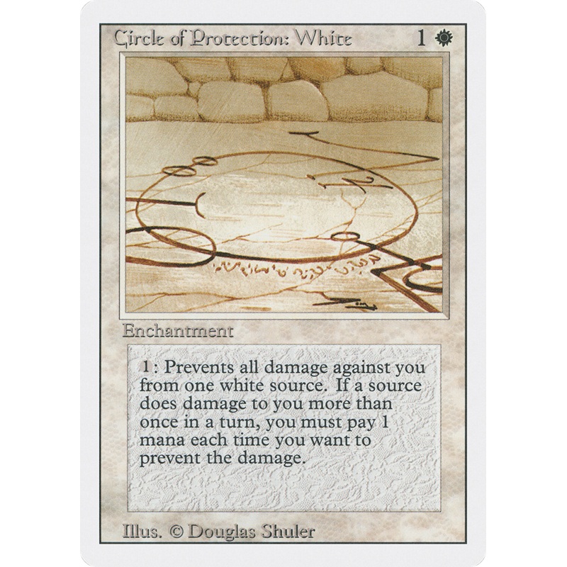 Circle of Protection: White (3ED-) - Revised Edition