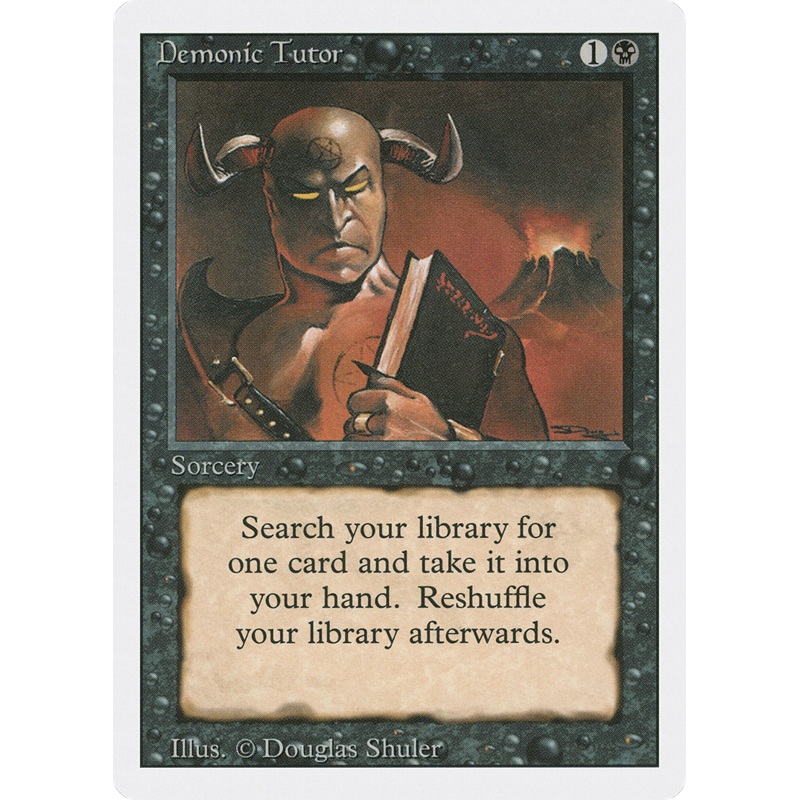 Demonic Tutor (3ED-) - Revised Edition