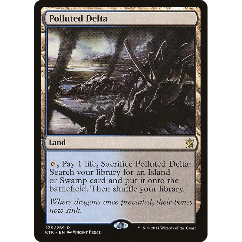 Polluted Delta (KTK-239) - Khans of Tarkir Foil