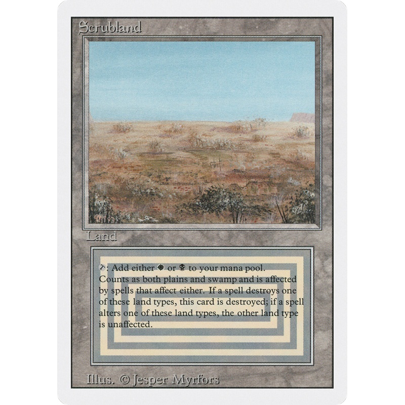 Scrubland (3ED-) - Revised Edition