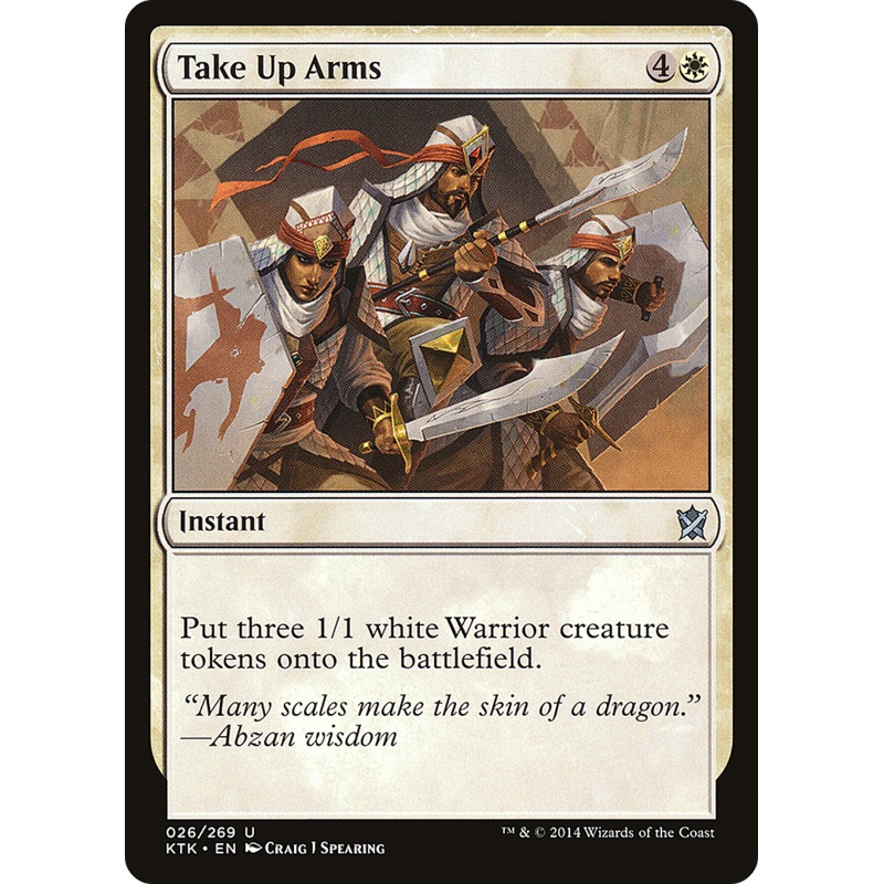Take Up Arms (KTK-026) - Khans of Tarkir Foil