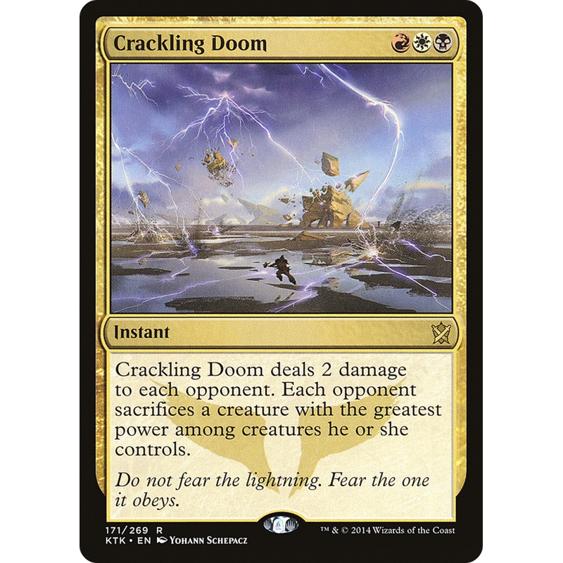 Crackling Doom (KTK-171) - Khans of Tarkir Foil