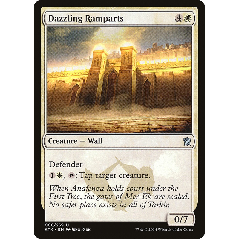 Dazzling Ramparts (KTK-006) - Khans of Tarkir Foil