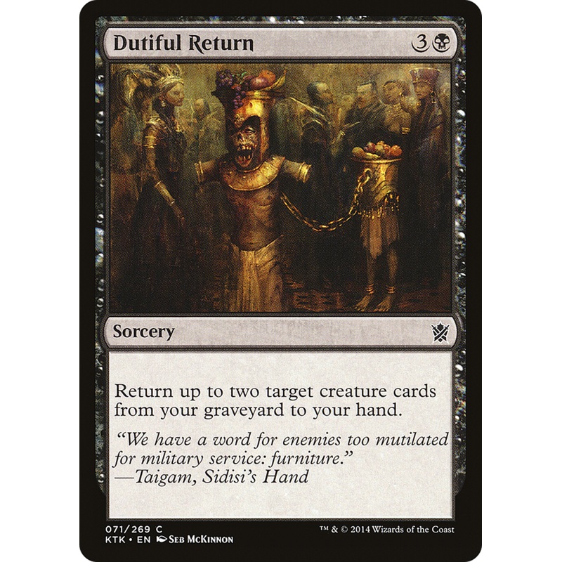 Dutiful Return (KTK-071) - Khans of Tarkir