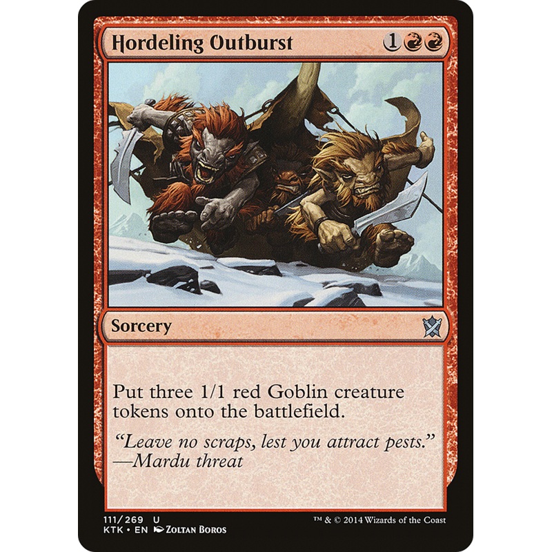 Hordeling Outburst (KTK-111) - Khans of Tarkir Foil