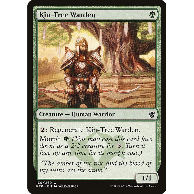 Kin-Tree Warden (KTK-139) - Khans of Tarkir Foil