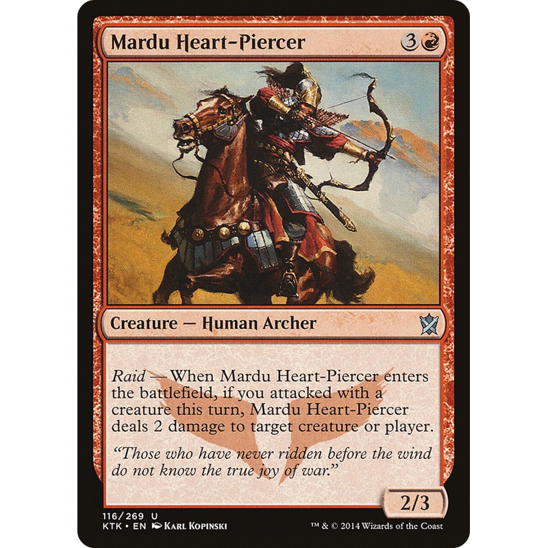Mardu Heart-Piercer (KTK-116) - Khans of Tarkir Foil