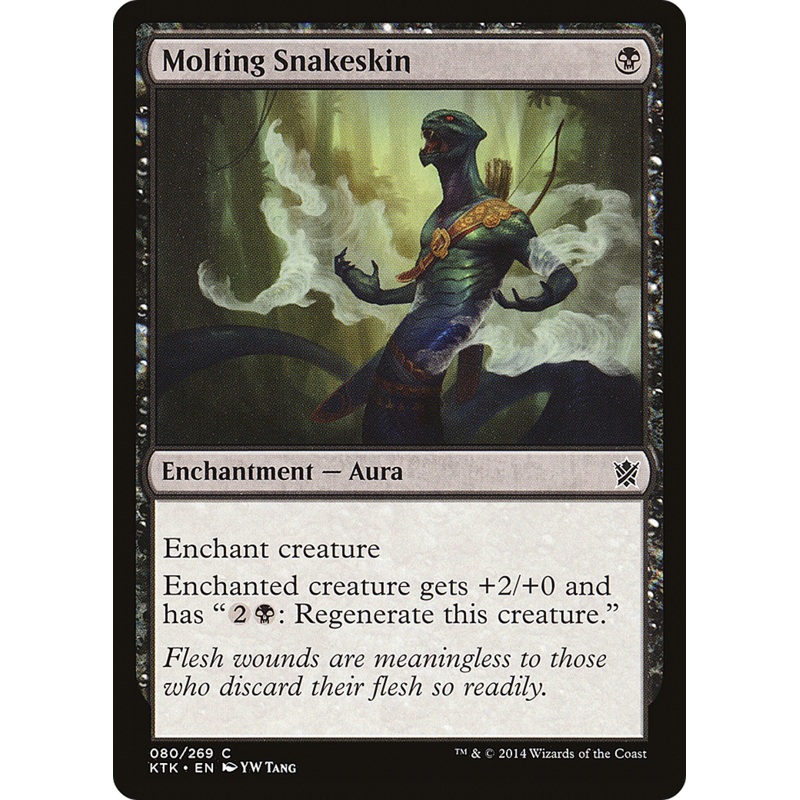 Molting Snakeskin (KTK-080) - Khans of Tarkir Foil
