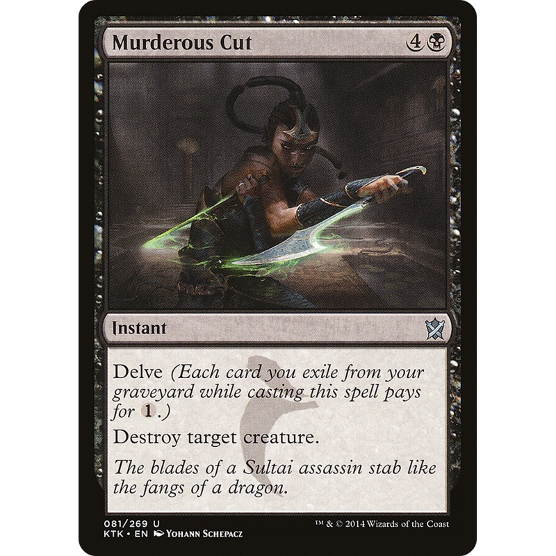 Murderous Cut (KTK-081) - Khans of Tarkir Foil