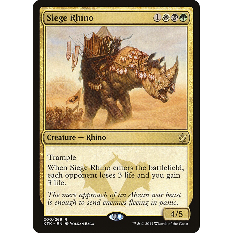 Siege Rhino (KTK-200) - Khans of Tarkir