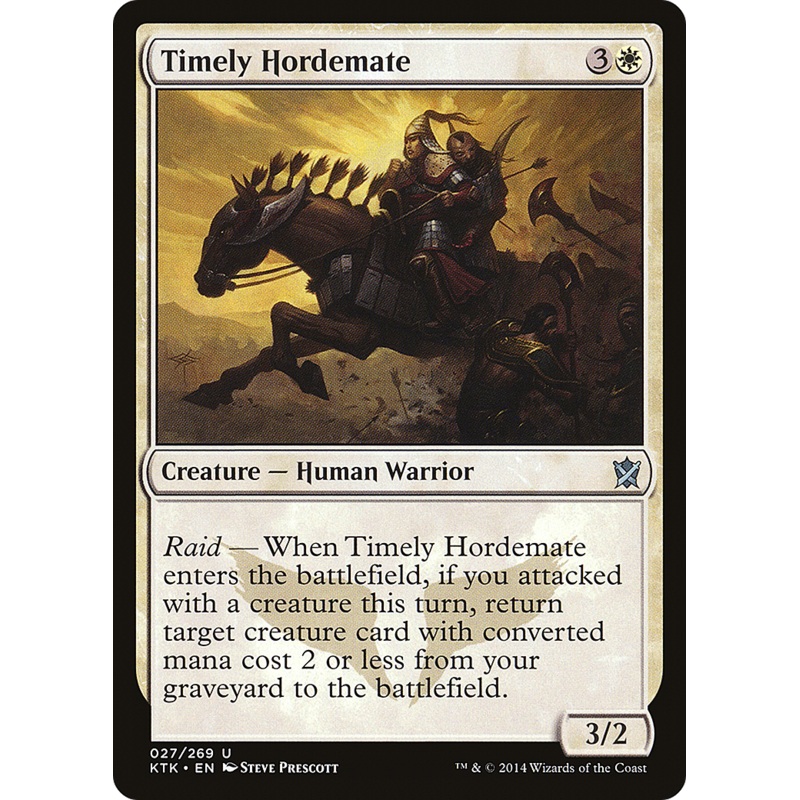 Timely Hordemate (KTK-027) - Khans of Tarkir Foil