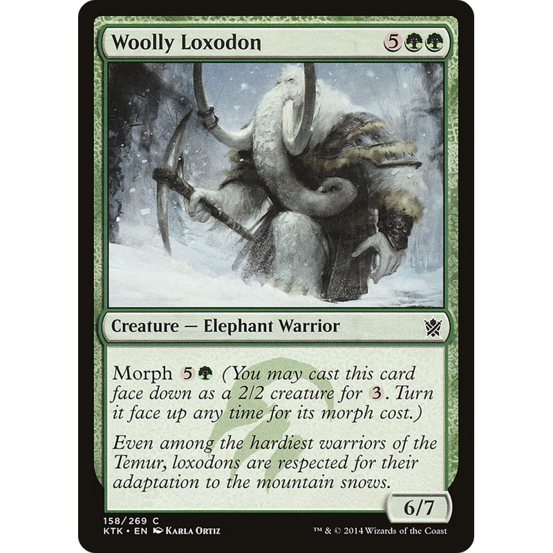 Woolly Loxodon (KTK-158) - Khans of Tarkir