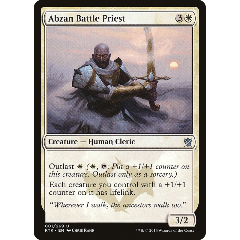 Abzan Battle Priest (KTK-001) - Khans of Tarkir