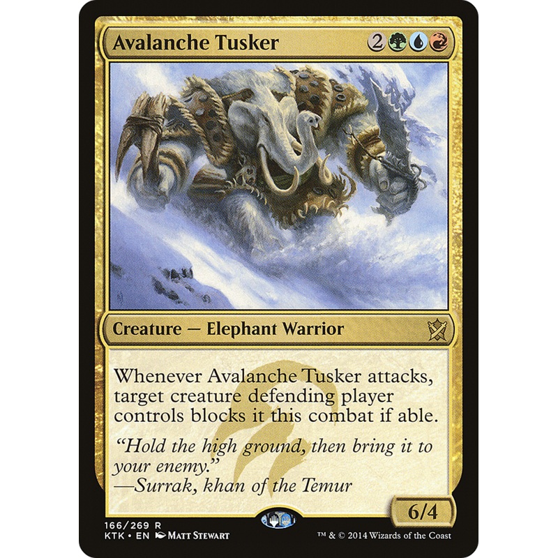 Avalanche Tusker (KTK-166) - Khans of Tarkir