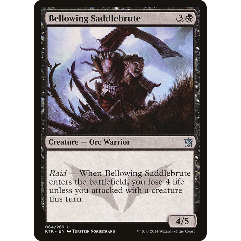 Bellowing Saddlebrute (KTK-064) - Khans of Tarkir