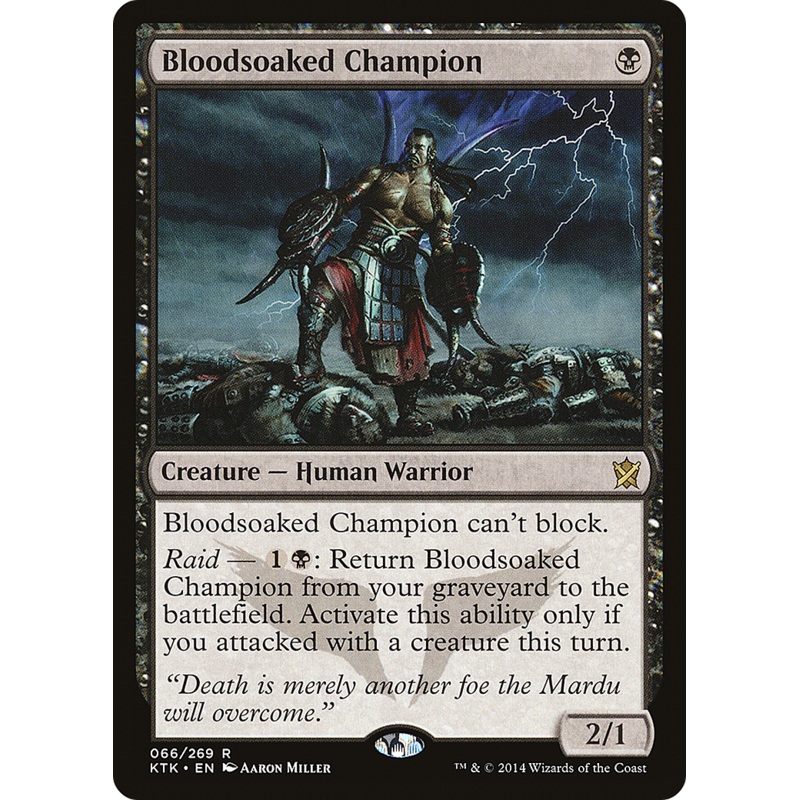 Bloodsoaked Champion (KTK-066) - Khans of Tarkir Foil