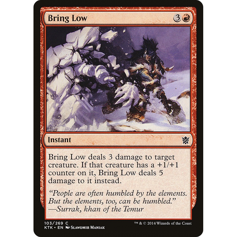 Bring Low (KTK-103) - Khans of Tarkir