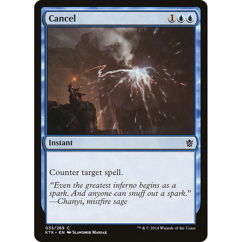 Cancel (KTK-033) - Khans of Tarkir