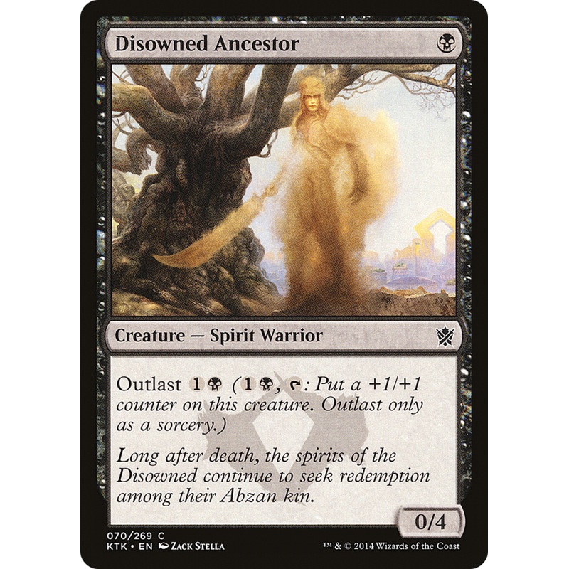 Disowned Ancestor (KTK-070) - Khans of Tarkir