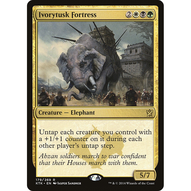 Ivorytusk Fortress (KTK-179) - Khans of Tarkir Foil
