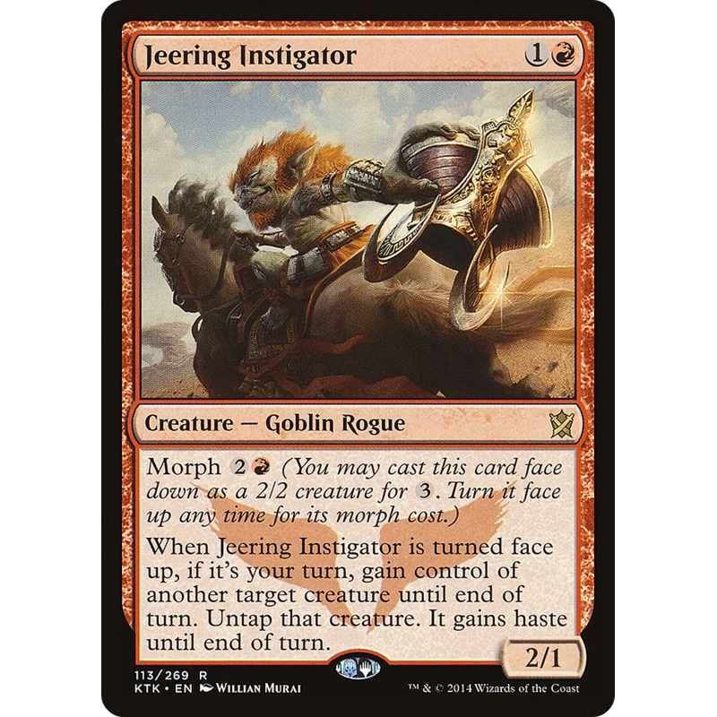 Jeering Instigator (KTK-113) - Khans of Tarkir Foil