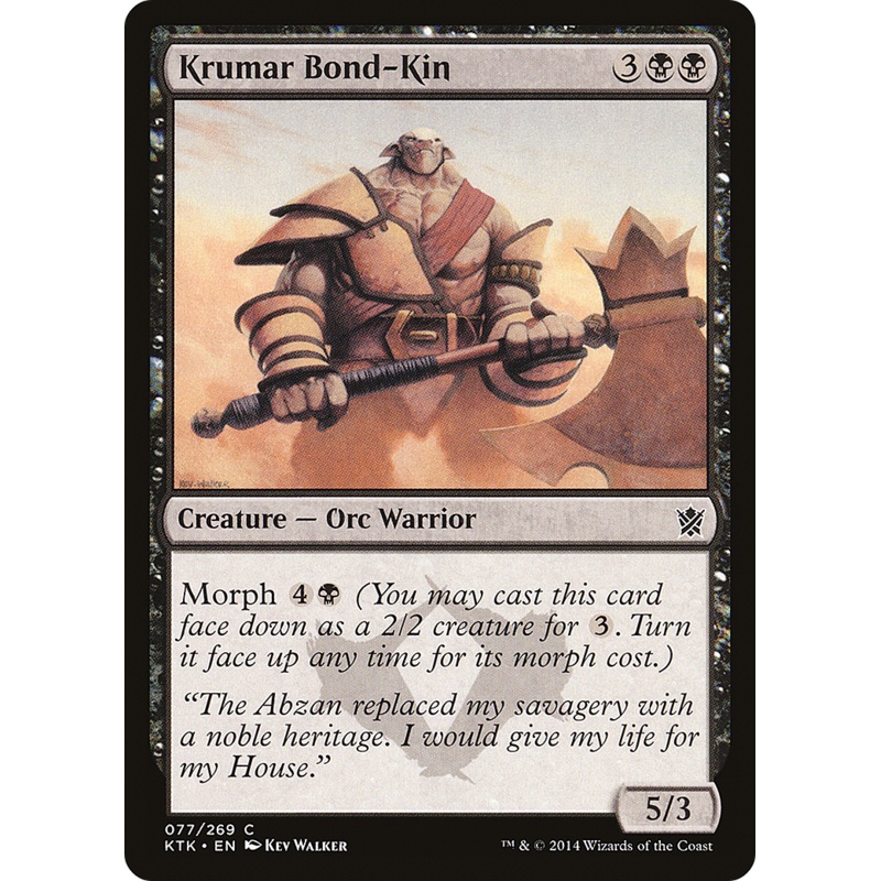Krumar Bond-Kin (KTK-077) - Khans of Tarkir Foil