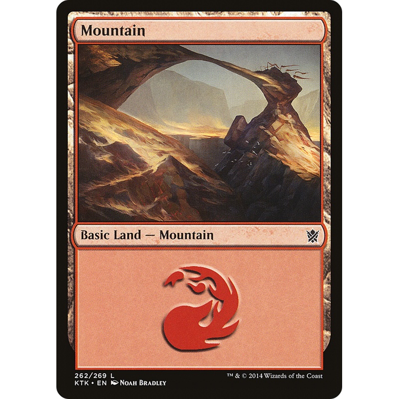 Mountain (KTK-262) - Khans of Tarkir Foil