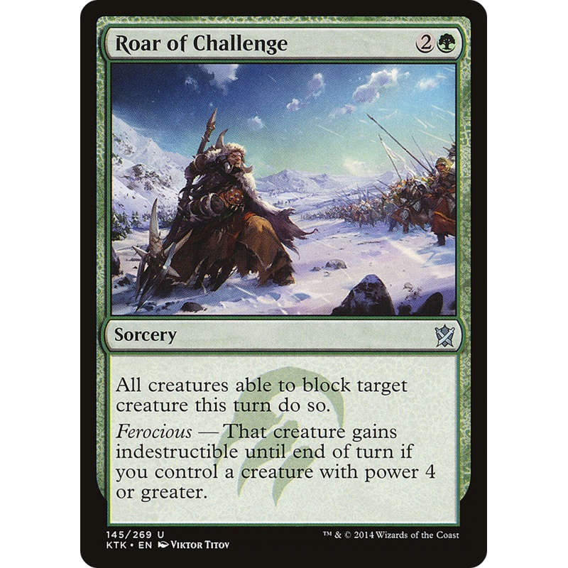 Roar of Challenge (KTK-145) - Khans of Tarkir