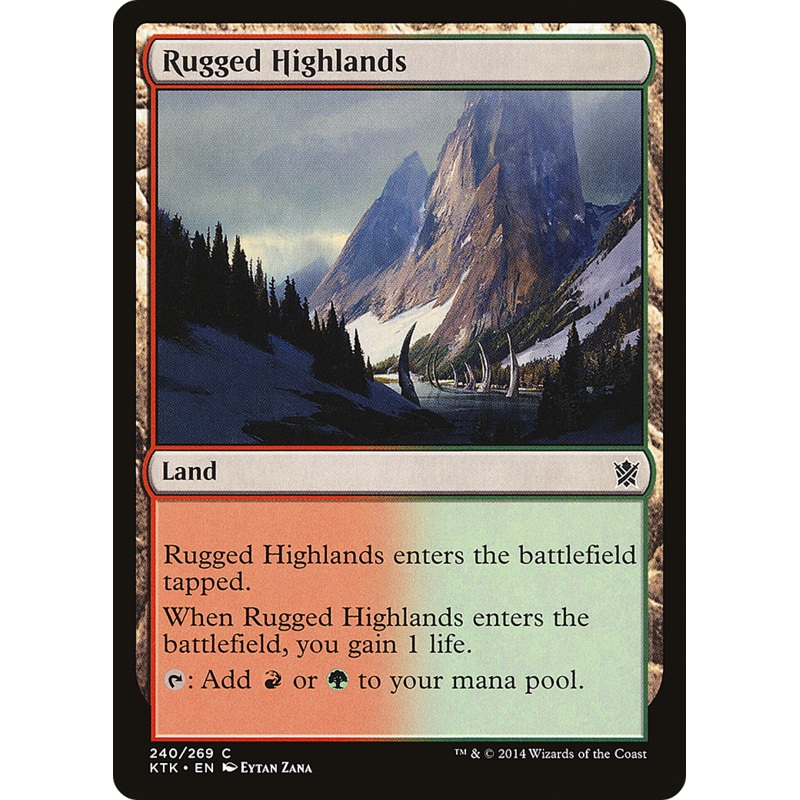 Rugged Highlands (KTK-240) - Khans of Tarkir Foil