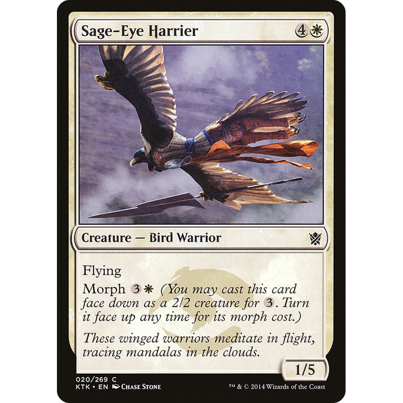 Sage-Eye Harrier (KTK-020) - Khans of Tarkir Foil