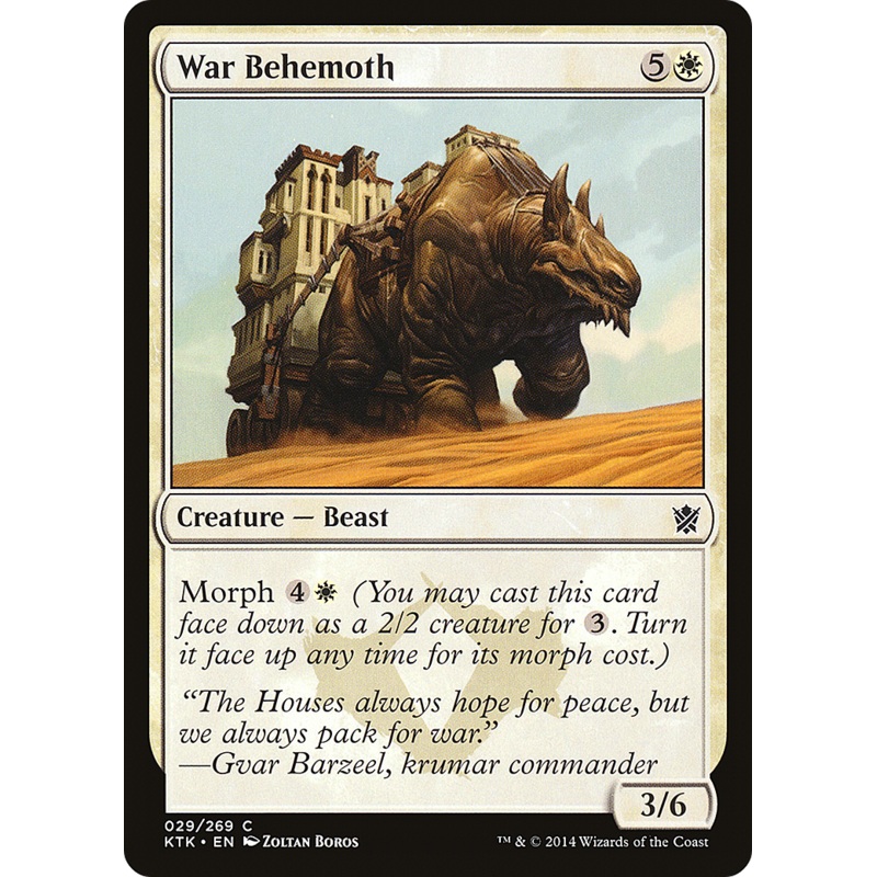 War Behemoth (KTK-029) - Khans of Tarkir Foil