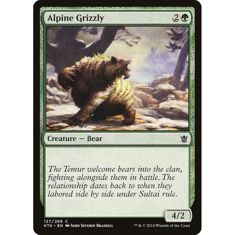 Alpine Grizzly (KTK-127) - Khans of Tarkir Foil