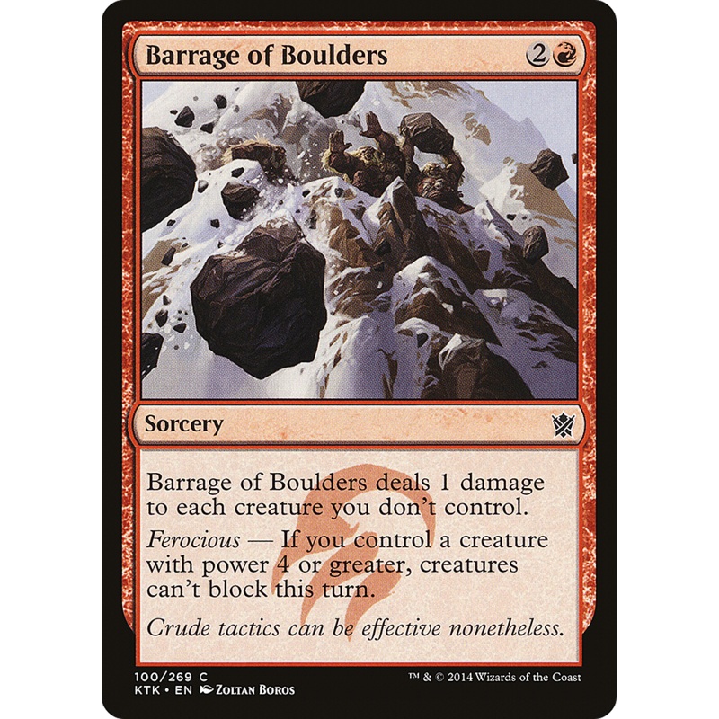 Barrage of Boulders (KTK-100) - Khans of Tarkir