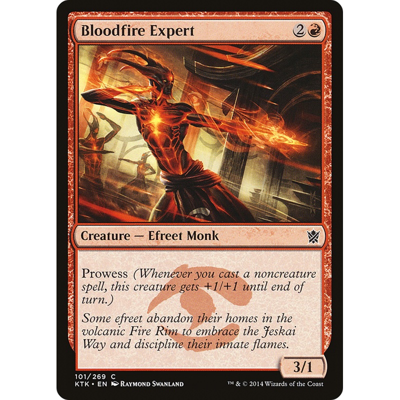 Bloodfire Expert (KTK-101) - Khans of Tarkir Foil