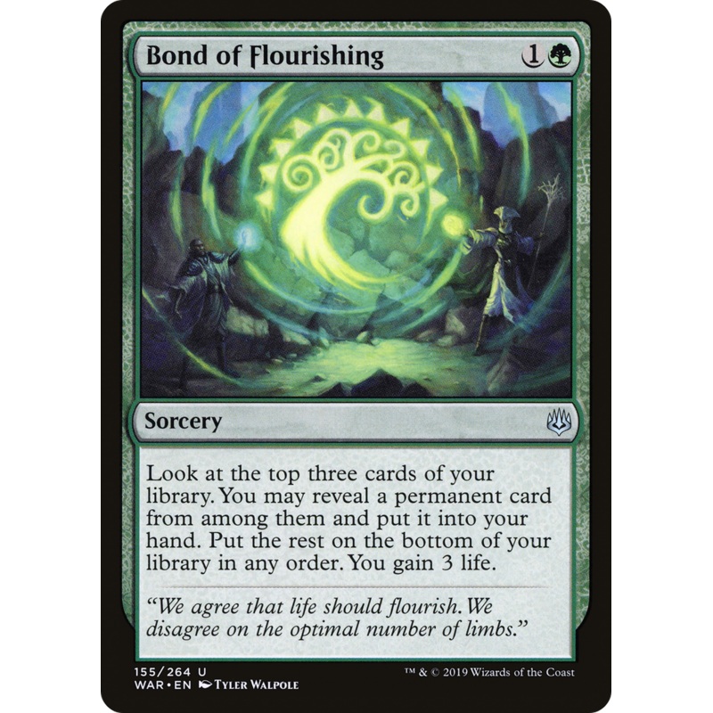 Bond of Flourishing (WAR-155) - War of the Spark Foil