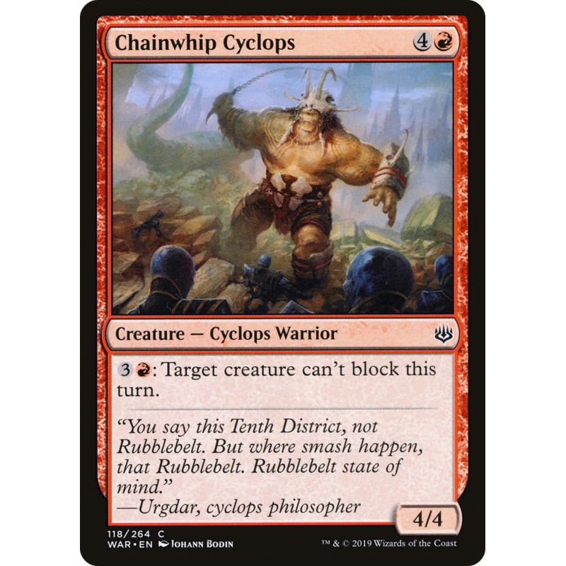 Chainwhip Cyclops (WAR-118) - War of the Spark