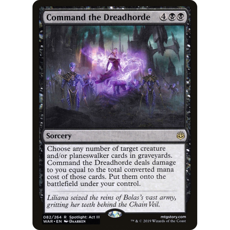 Command the Dreadhorde (WAR-082) - War of the Spark