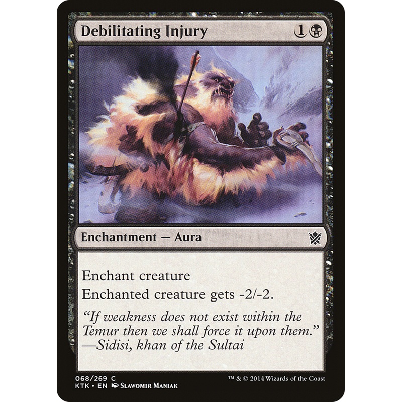 Debilitating Injury (KTK-068) - Khans of Tarkir Foil