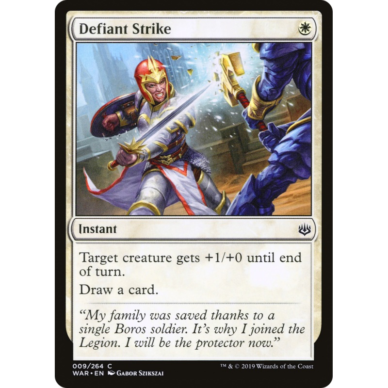 Defiant Strike (WAR-009) - War of the Spark Foil