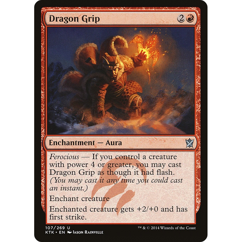 Dragon Grip (KTK-107) - Khans of Tarkir
