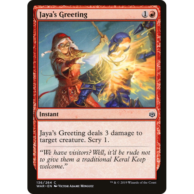 Jaya's Greeting (WAR-136) - War of the Spark