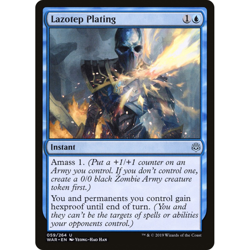 Lazotep Plating (WAR-059) - War of the Spark Foil